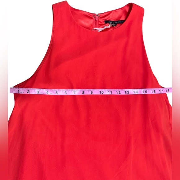 NWT Alex Marie Cardinal Red Asymmetrical Dress—Size 8 - Picture 6 of 7